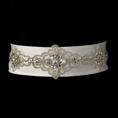 Constance Bridal Belt: Stunning Vintage Bridal Sash with Swarovski